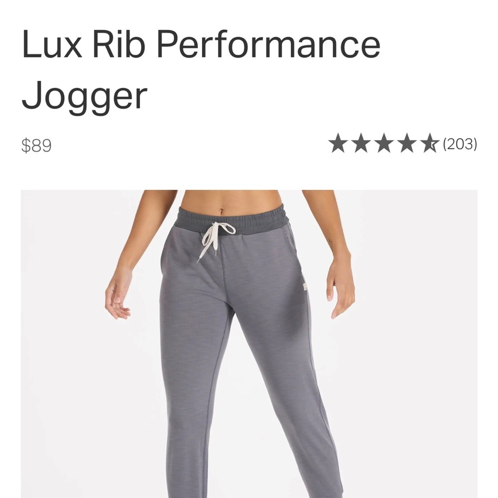 ISO Vuori Lux rib performance jogger